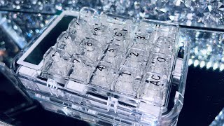 ASMR:🧊CLEAR ICE🧊Mechanical Calculator & Keyboard! No Talking | Unboxing