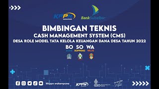 LIVE : BIMTEK Cash Management System (CMS) Desa Role Model Tata Keleola Keuangan Desa Tahun 2022