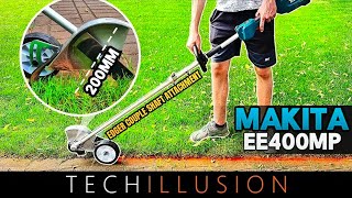 🌿FOR THE PERFECT LAWN EDGE!😱 Makita cordless lawn edger attachment EE400MP - Review & Test