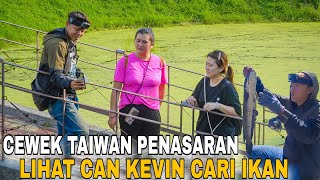 Rejeki Nomplok..!! Di Dampingi Cewek Cantik Taiwan Penasaran Cari Ikan pakai Ketapel Bikin Grogi