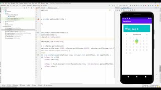 Android Studio DatePicker with Java