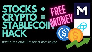 How To Borrow To Earn Interest On Stablecoins (Free Money*) M1Finance, Gemini, BlockFi Hack