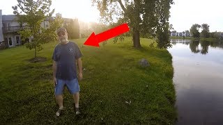 Old Man Kicks Us Out Of Our Fishing Spot (Threatens Us)