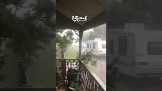 عاصفة تضرب استراليا #rain #rain