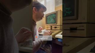 Apple IIe loading BurgerTime from floppy disk! #retrocomputing #retrogaming #80s #nostalgia #asmr