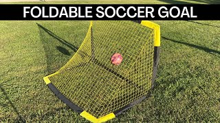 Easy to Fold Soccer Sports Goal | The Easy to Store, Pop Up Net