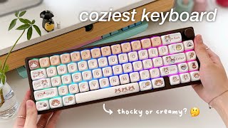 CUTE & COZY KEYBOARD for your setup | Customizing the coziest mechanical keyboard for the winter ☃️