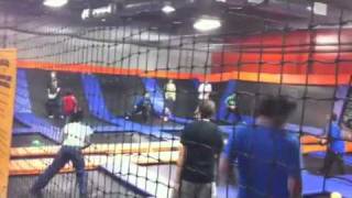 Trampoline Dodgeball Action at Urban Air Trampoline Park