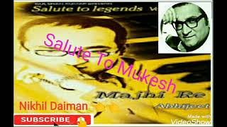 Abhijeet Tribute Mukesh song Zindagi Khwab Hai...