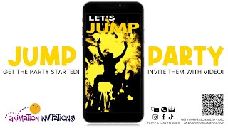 Trampoline Party! LET'S JUMP! - CUSTOMIZE THIS VIDEO INVITE!