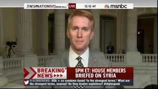 Rep. Lankford Discusses US Involvement in Syria w/ MSNBC's Tamron Hall