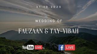 Wedding of Fauzaan & Tay-yibah