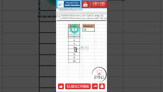 #short_ PRODUCT Formula In Excel #excel #exceltips #exceltutorial #msexcel #microsoftexcel