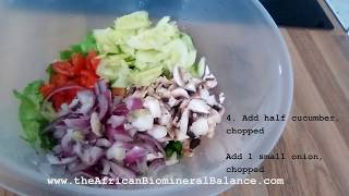 EASY SALAD RECIPE (DR SEBI INGREDIENTS)