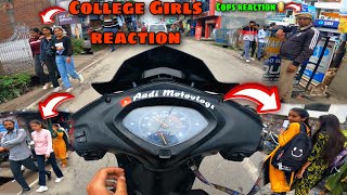 Collage Girls 👧 Reactions 🥰 || Angry 😡 Cops Reaction || Aadimotovlogs