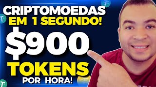 GANHE CRIPTOMOEDAS A CADA 1 SEGUNDO! $ 900 TOKENS POR HORA GRÁTIS I Como ganhar dinheiro