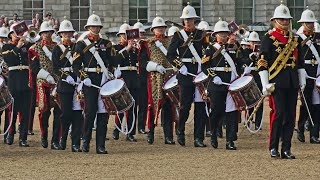 ROYAL MARINES MASS BANDS BEATING RETREAT at Horse Guards: A Dazzling Display of Military Precision!