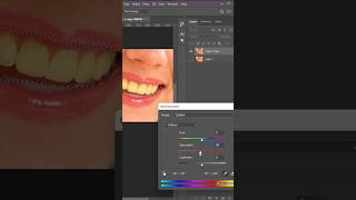 Easy Way to WHITEN Teeth in Photoshop Step by Step #shorts