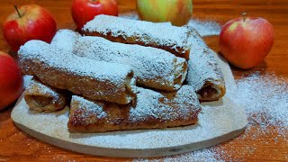 لفائف التفاح بالكراميل 🍎 Rollitos de Manzana caramelizada