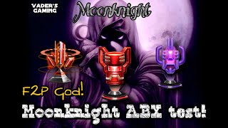 Moonknight ABX test with a normal obelisk, CTP of Energy and Rage! which one is best?see description