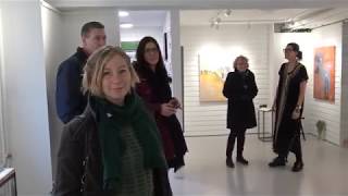 En halv trappa ner till  ArtGallery PeterPlato på Kungsgatan