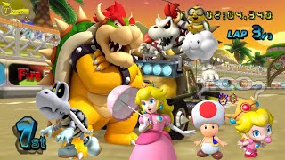 Mario Kart Wii 150cc Cup Team vs Race #8 (Bowser GamePlay)