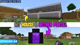 My House & Nether Portal | हिंदी | #4