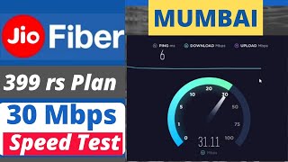 JIO FIBER 30 Mbps SPEED TEST - MUMBAI - ookla