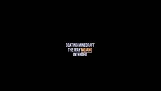 Beating Minecraft The Way Mojang Intended Trailer | #minecraft #gaming #challenge #shortsviral