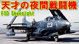 【アメリカ】初の全天候型夜間ジェット戦闘機『F3D』スカイナイト！傑作機「A-1」スカイレイダーや「A-4」スカイホークを生み出した天才「エド・ハイネマン」の挑戦の記憶とは【ポイントＴＶ】エリア88