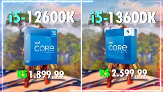 Intel i5 12600K vs Intel i5 13600K | TESTE em 6 JOGOS