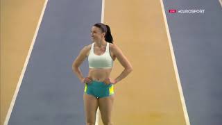 Michelle Jenneke in warm up area | DOHA 2019