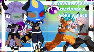 El escuadron Ginyu reaccionan a Goku y Goku Black