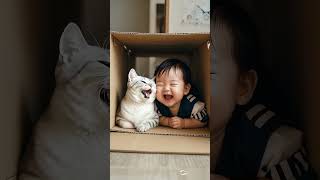 Cute Babies isn't it ? | Ft. Ai Digital #cutebaby #aiindesign #ai #midjourney #aiart #magical #cat