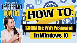 How to Show the WiFi PASSWORD of a computer already connected to WiFi network - Windows 10