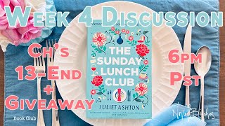 Week 4 Discussion - The Sunday Lunch Club