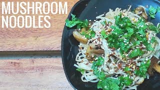 Mushroom Noodles | Indo Chinese Lunch or Dinner | Noodles Recipe