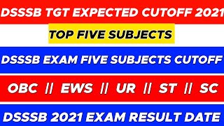 Dsssb tgt result 2021 | All Subjects | Dsssb | dsssb tgt result | Dsssb tgt cut off 2021 #Dsssb