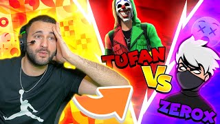 TUFAN VS ZEROX REACTION FREEFIRE BIG ANNOUNCEMENT