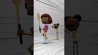 Dora VS Amanda | butt slap😑🤯😄 🧎‍♀️💨🏃🏾‍♀️💨 (Animation Meme) #memeanimation