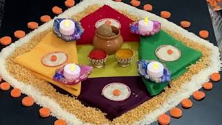 Makar Sankranti Decoration | Tilwa Decoration Ideas| Haldi kukum program | Pongal | DIY | Pongal