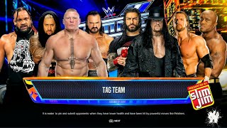 Team Brock Lesnar Vs Team Undertaker - Tag Team Elimination Match | WWE 2k24