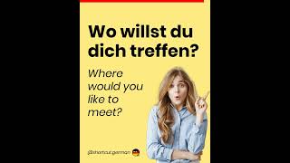 Wo willst du dich treffen?