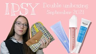 Double IPSY unboxing | September 2021 | Glam bag & Glam bag plus unboxing