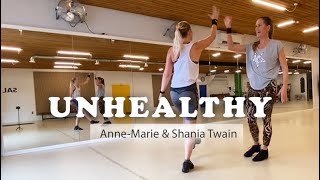 Unhealthy | Anne-Marie & Shania Twain - Fitness dance & zumba dance choreography