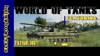 World of Tanks FV215b 183 British TD One Shot Destruction 10k Damage / 11 Frags #WorldofTanks