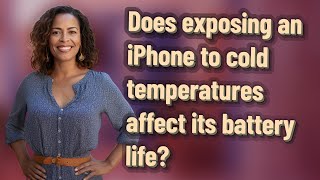 Does exposing an iPhone to cold temperatures affect its battery life?