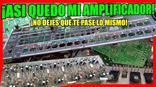 como reparar un amplificador que se apaga a los 5 segundos ¡solución! #tutorial