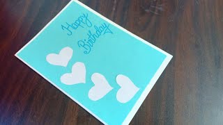 easy birthday card idea/2 minute birthday card idea/Birthday Card/#inspiringcrafts #birthdaycards