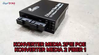 MEDIA CONVERTER 2F1E POE MEDIA CONVERTER 2 FIBER 1 ETHERNET